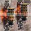 Mosaic Crackle Glass Wall Sconce Hurricane Candle Holder for Home Decor                        
                                                Quality Choice