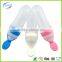 Silicone baby feeding bottle with spoon