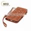 For apple iphone 6S Phone accessory Diamond Flower wallet leather case with strap with inside TPU case