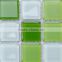 green color washroom material crystal glass mosaic tile
