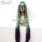 Factory Price Fashion Long Straight Natural Colorful Hair Wig