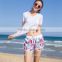 Custom swim shorts Quick drying Women dresses models casual shorts Floral swim Beach shorts