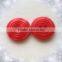 fashion polyester button,red pearl button for Diy Art And Craft making