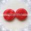 fashion polyester button,red pearl button for Diy Art And Craft making