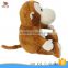 customize heart beat recorder plush animal toy good quality plush monkey toy with heat bear recorder                        
                                                Quality Choice