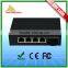 Best Selling 96W 4 Port 100Mbps SC Fiber PoE Switch for CCTV Camera