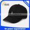 Custom 6 Panel Black Baseball Cap Without Logo High Quality Hats And Caps Men