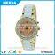 elegant alloy case quartz wrist ceramic lady watch