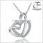 Womens 925 Sterling Silver A Lifetime Loving You Interlocking Heart Necklace Pendant                        
                                                Quality Choice