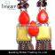 Fashion jewelry Wholesale latest model chunky ribbon unique design multi-color chain necklace