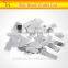 glimmering silver foil confetti for decoration of wedding party
