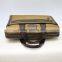 China wholesale low price quilted men's Khaki nylon laptop bag 15 inch briefcase