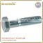 Grade 4.8 to 8.8 carbon steel hot dip galvanized hex bolts and nuts