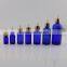 5ml 10ml 20ml 30ml 50ml 100ml essential oil glass cobalt blue bottle with dropper