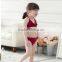 2015 fashion cute baby girl summer swimming set kids swimming suit lovely lassock swimming set