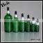 1oz 20ml 30ml cosmetic green colored serum dropper glass bottle for essential oil manufacturer