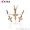 2016 gold necklaces set jewelry cross earring and necklace rose gold jewelry set