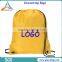 High quality logo print cotton cloth drawsting bag / backpack bag