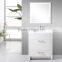 Solid Wood White Counter with Ceramic Bathroom Vanity