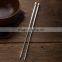 FDA Top quality silver plated chopsticks OEM chopsticks with exchangeable rose end for hotel restaurant household wedding gift