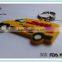 DHL express truck promotional embossed Soft PVC keychain