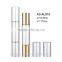 Double sided aluminum lipstick tube with silver color