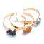 Fashion Personalized Irregular Natural Stone Bangle Colourful Quartz Bracelet Jewelry