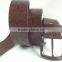 gunmetal pin buckle embossed pattern design PU leather belt for women