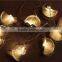 White Metal Star Battery Operate Christmas Night Decorative LED String Light