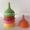 kitchen utensils silicone collapsible funnel, foldable silicone funnel