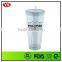 promotional insulated double wall 24 oz plastic tumbler with straw