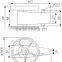 Yard and inches forward and reverse Cable meter counter cable length measurement