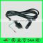 PSE 2 pin plug electrical cable wire with grounding wire and IEC C13 plug