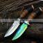 stainless steel knife hunting with damascus hunting knife