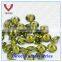 Round Brilliant cut Cubic Zirconia Peridot Green Synthetic Diamond Gemstone