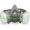 3m respirator half gas mask 6200 half face gas mask with double cartridge filter