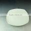 Wholesale white ceramic square flat dinner plate for daily use
