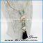 Fashion design simple gold chain necklace gemstone chain necklace