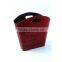 Red Eco-friendly Faux Leather Magazine Holder Bin Gift Basket