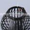 Portable Globular Painted Iron+Glass Candle Holder/Home Decoration Candlestick