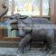Large Outdoor Animal Decoration Thailand Elephant Statue Bronze