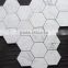 MM-CV247 Factory direct sale modern natural stone hexagon carrara white marble mosaics