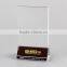 Full printing triangle acryic menu holder for restaurant