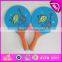 2015 Fashion wooden beach racket set for kids,Children Wooden Beach Racket and ball,Wooden beach play racket with ball W01A113