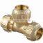 PE PIPE BRASS FITTING TEE