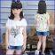 beautiful girl t-shirt latest fashion long top design new products 2016