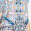 Beauty Digital Print Solid and Soft Stretchy Shift Dress for Woman