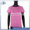 OEM custom lady's seamless short sleeve top