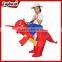 Children carnival mascot red animal inflatable dinosaur costume