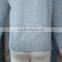 Custom Children Kids Heather Grey V-neck Button up Plain Knit Cardigan